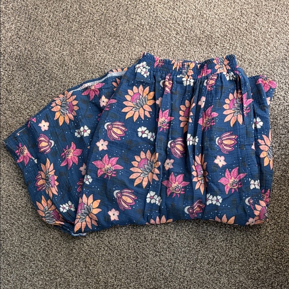 Marine Layer Corinne Doublecloth Blue Floral Skirt Size Small - Picture 4 of 5